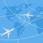 Los vuelos toman una ruta curva, y no van en línea recta, pero los científicos explican que se debe a las matemáticas y la física