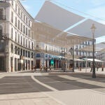 Aspecto que tendrá la Puerta del Sol en 2025