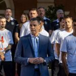 Pedro Sánchez con la selección española