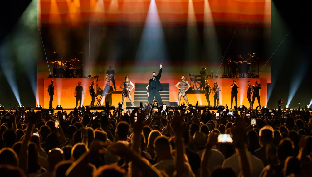 RIcky Martin durante su show en el WiZink Center de Madrid