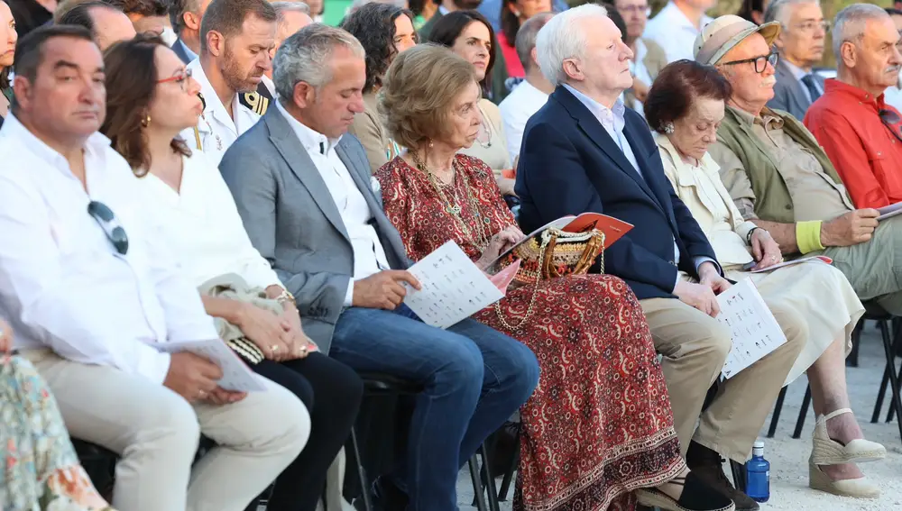 La Reina Sofía en un concierto.