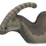 Paleoarte de un Parasaurolophus walkeri