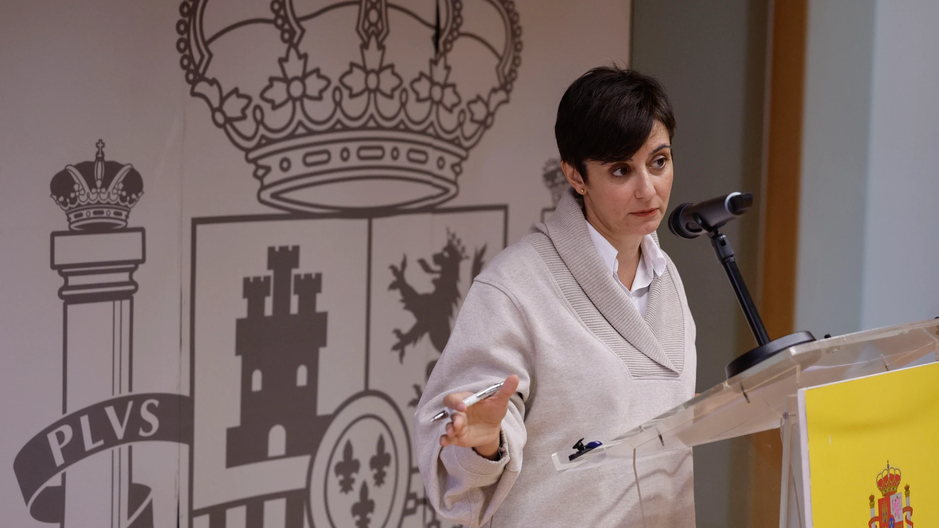 La ministra de Vivienda y Agenda Urbana, Isabel Rodríguez, hoy en Valencia
