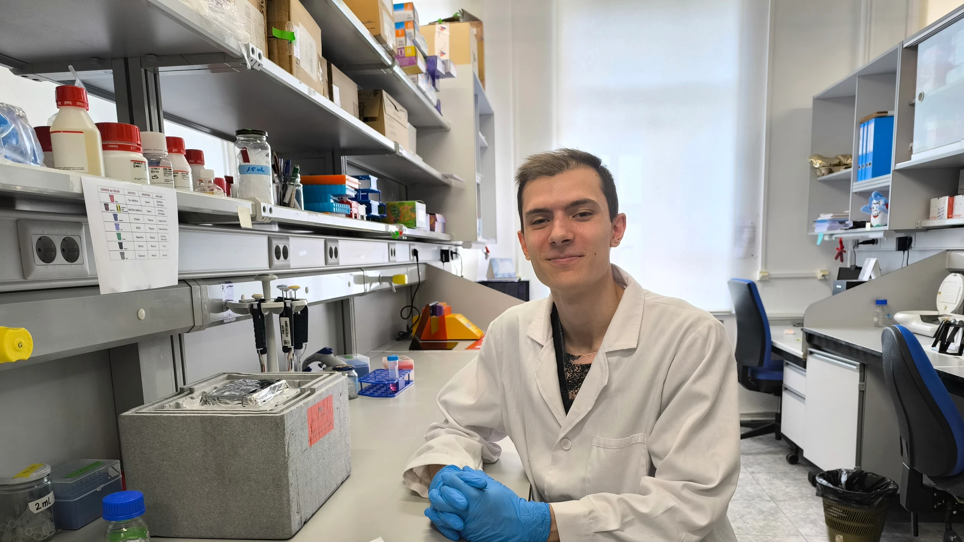 Juan de la Puente, investigador de la Ayuda Predoctoral AECC Valladolid 2024