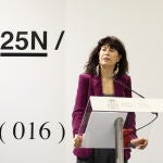 Ana Redondo presenta la campa&ntilde;a institucional por el 25N