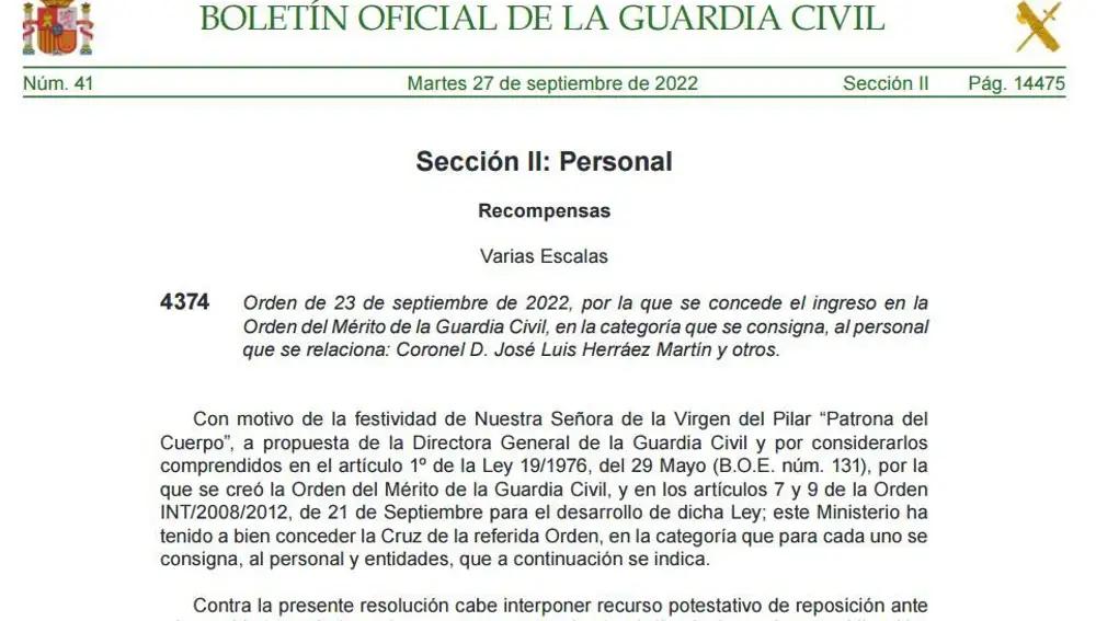 BOE del 22 de septiembre de 2022