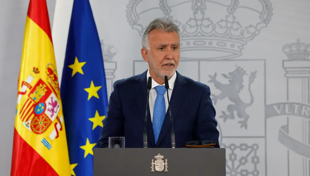 Rueda de prensa de Ángel Víctor Torres tras la reunión de Pedro Sánchez y Salvador Illa
