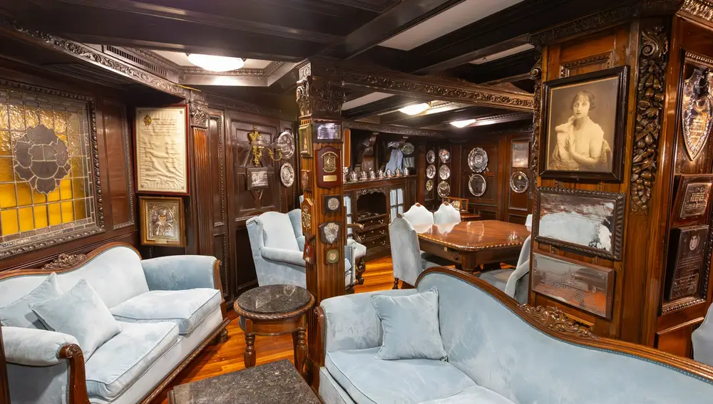 Imagen del camarote del Capitán del Juan Sebastián de Elcano
