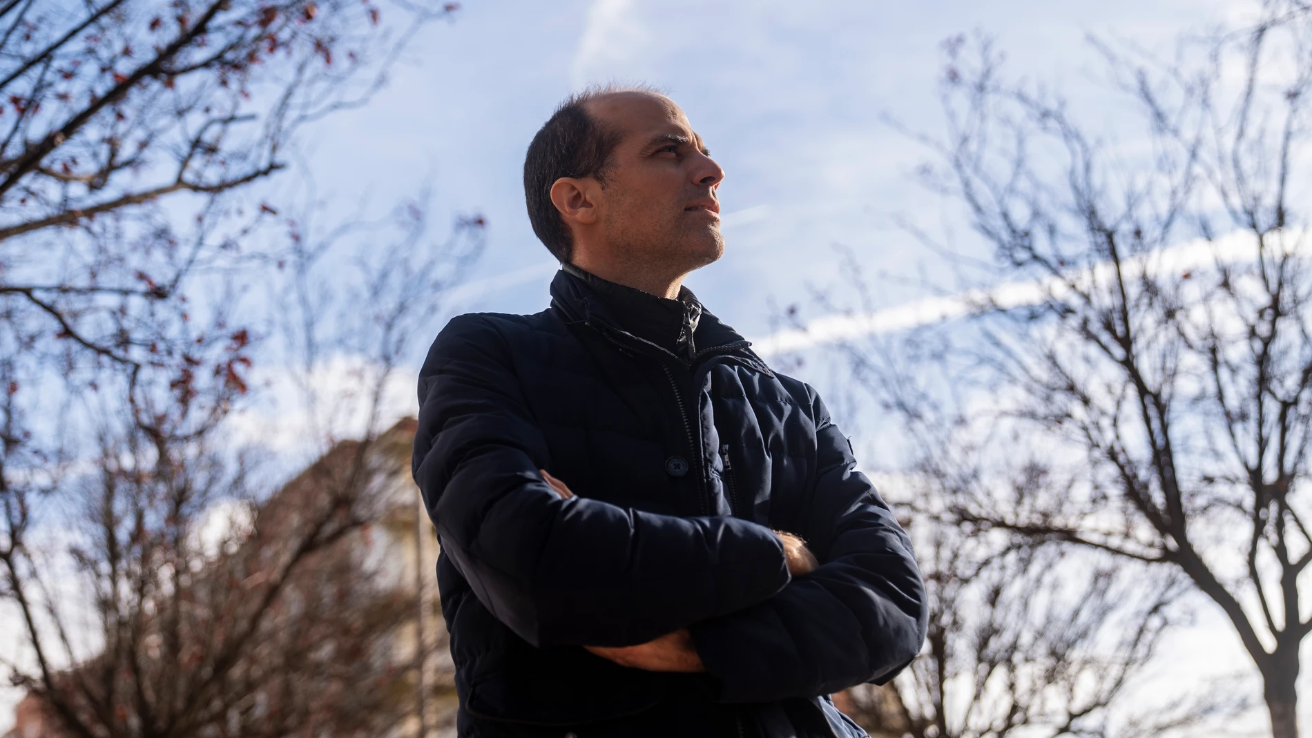 Álvaro Villanueva, presidente de la Fundación AVA, que asiste a personas con discapacidad intelectual y a sus familiares, el pasado 22 de noviembre en Plaza Castilla