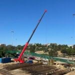 Obras del carril Bus-VAO del Aljarafe (Sevilla) a la SE-30