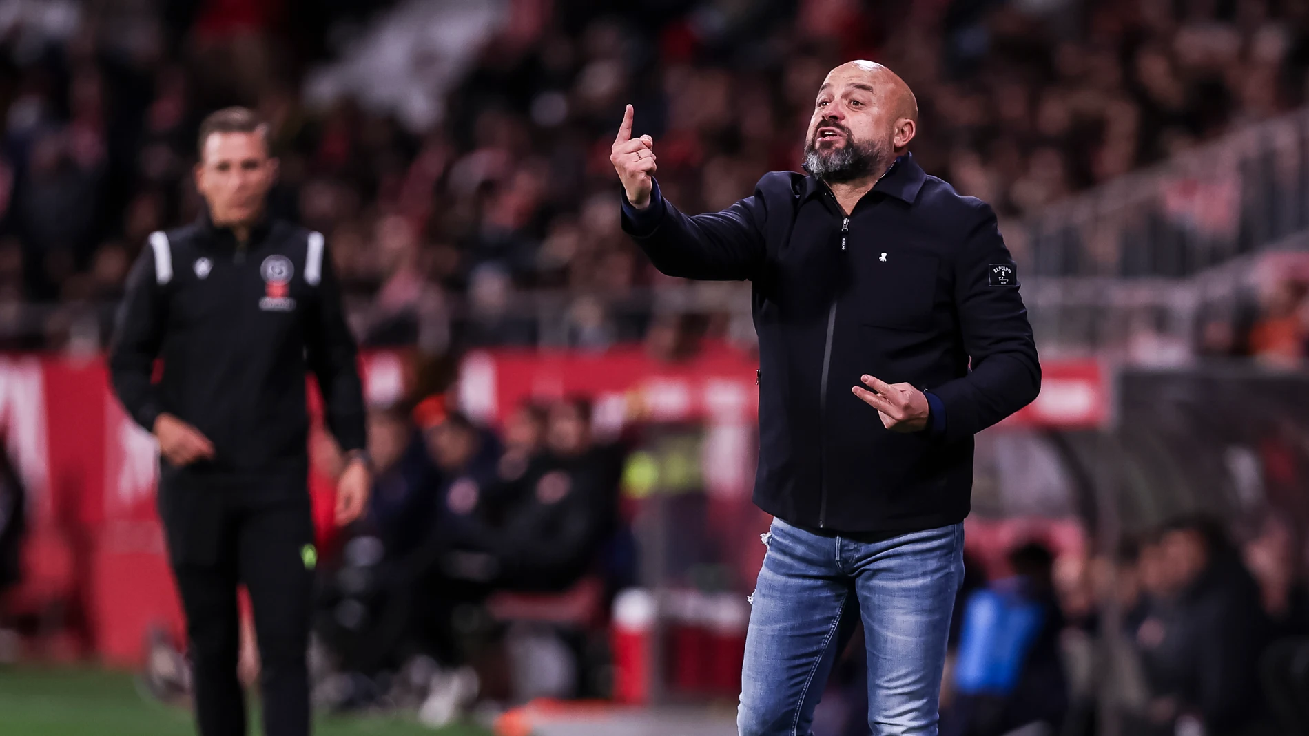 Manolo Gonzalez, head coach of RCD Espanyol gestures during the Spanish league, La Liga EA Sports, football match played between Girona FC and RCD Espanyol at Estadio de Montilivi on November 23, 2024 in Girona, Spain. AFP7 23/11/2024 ONLY FOR USE IN SPAIN