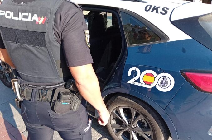 Momento de la detención por parte de la Policía Nacional