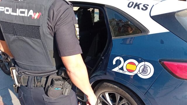 Momento de la detención por parte de la Policía Nacional