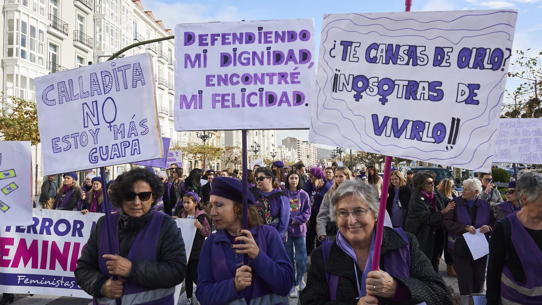 Protesta contra la violencia machista