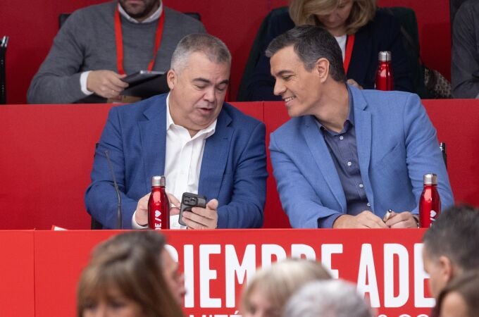 Santos Cerdán y Pedro Sanchez