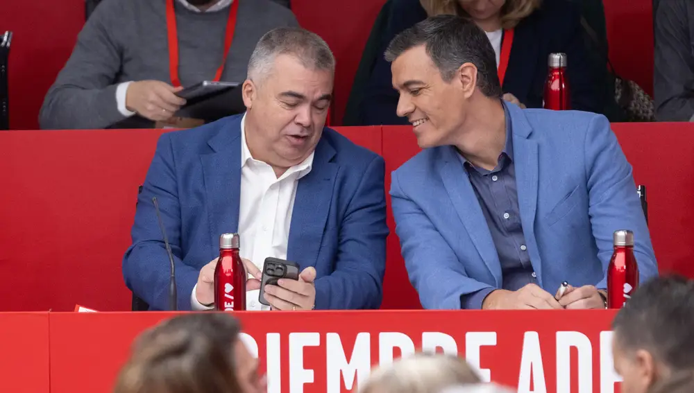 Santos Cerdán y Pedro Sanchez