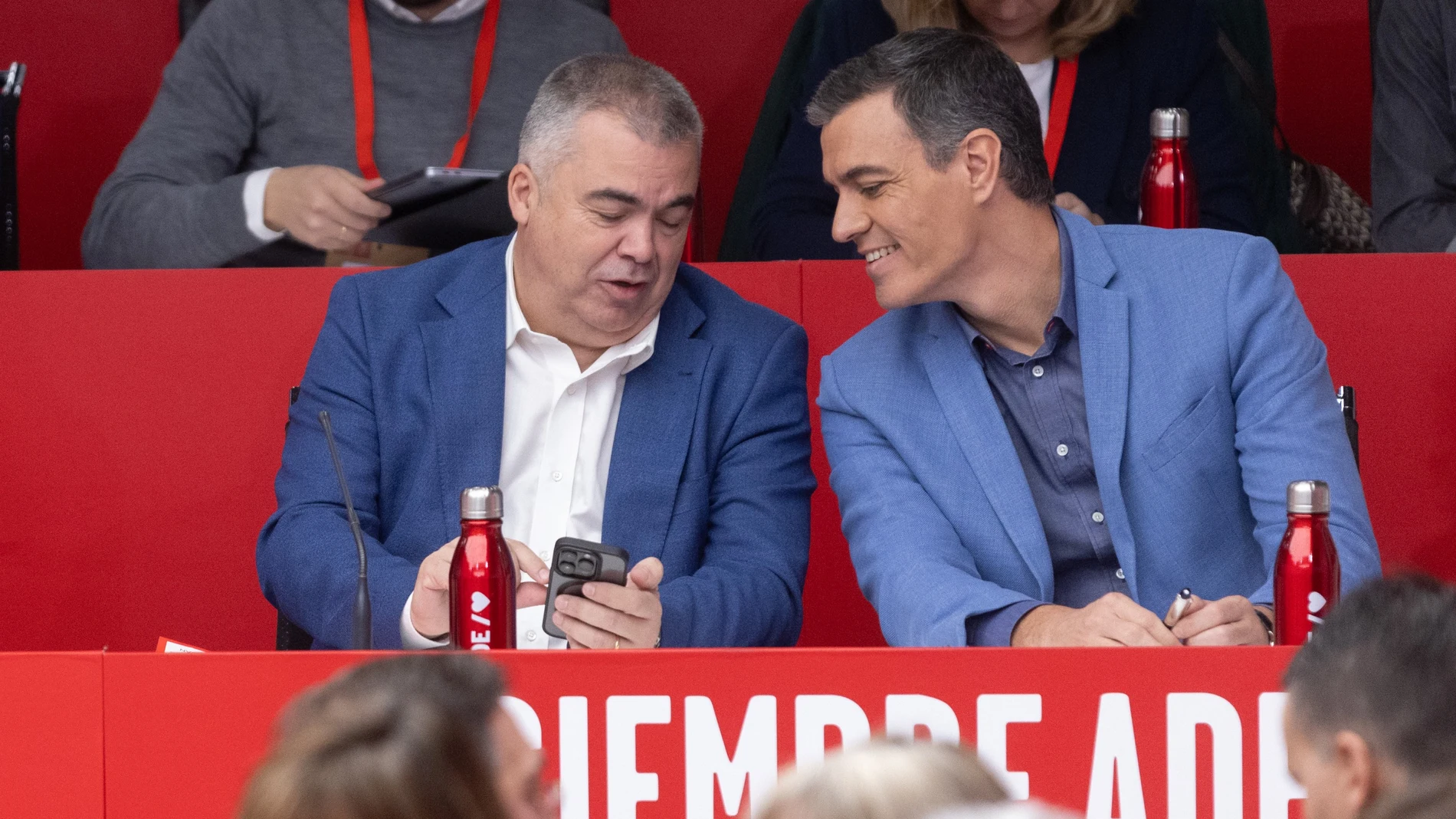 Santos Cerdán y Pedro Sanchez