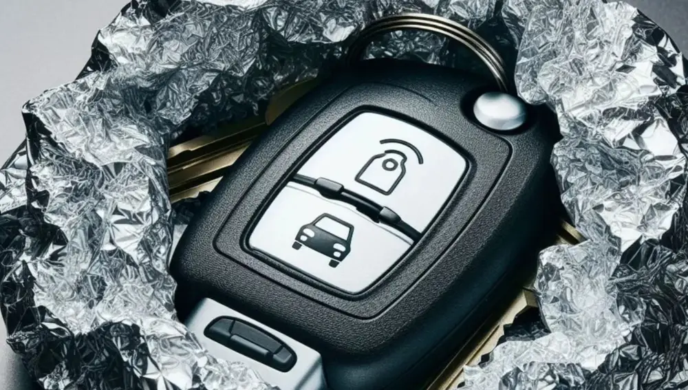 Llaves coches con papel de aluminio