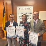 Francisco Trullén, Nieves Burguillo y Pablo Sáez en la presentación
