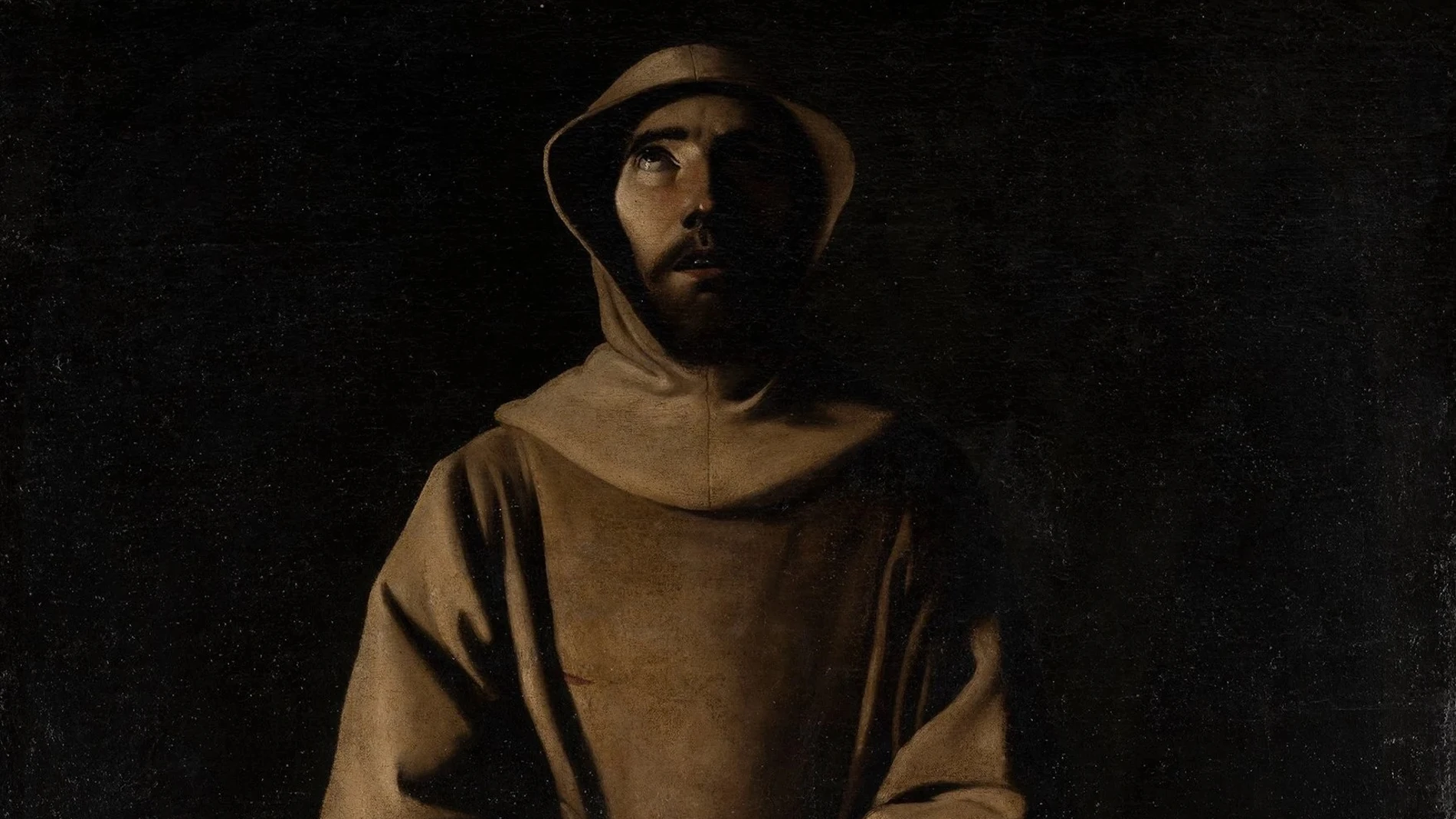 "San Francisco de Asís según la visión del Papa Nicolás V", por Zurbarán