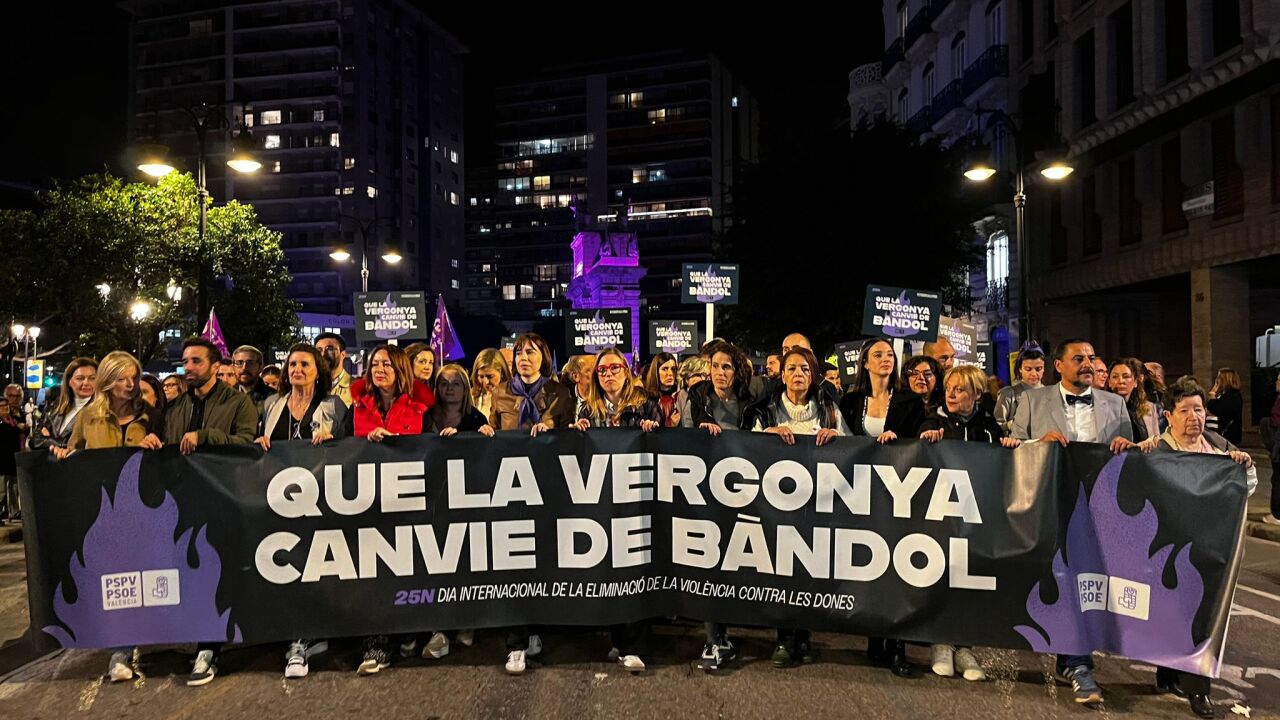 Valencia marcha contra la violencia machista, con la vista puesta en ...