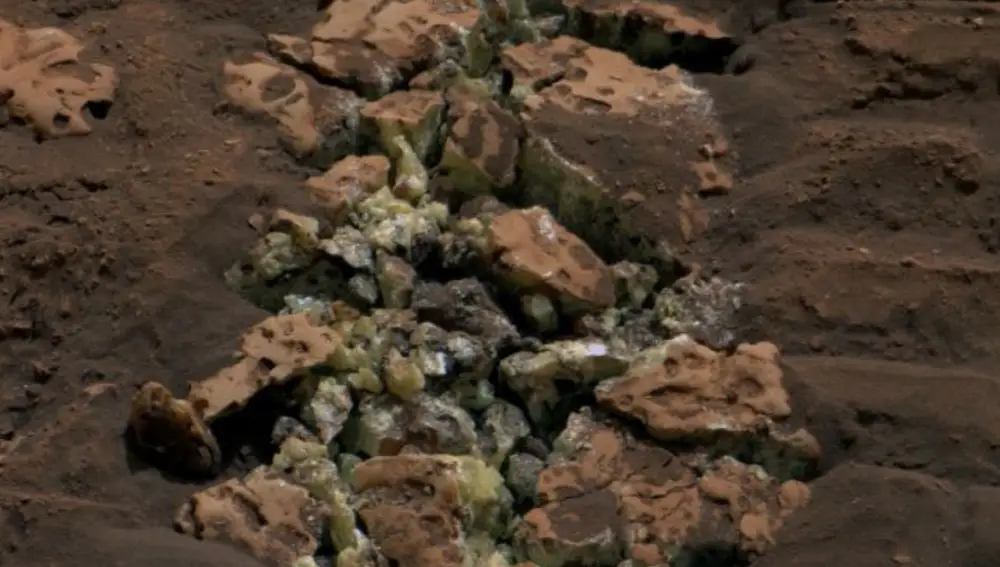 Curiosity, el rover de la NASA, rompió una roca en Marte y encontró una gran sorpresa