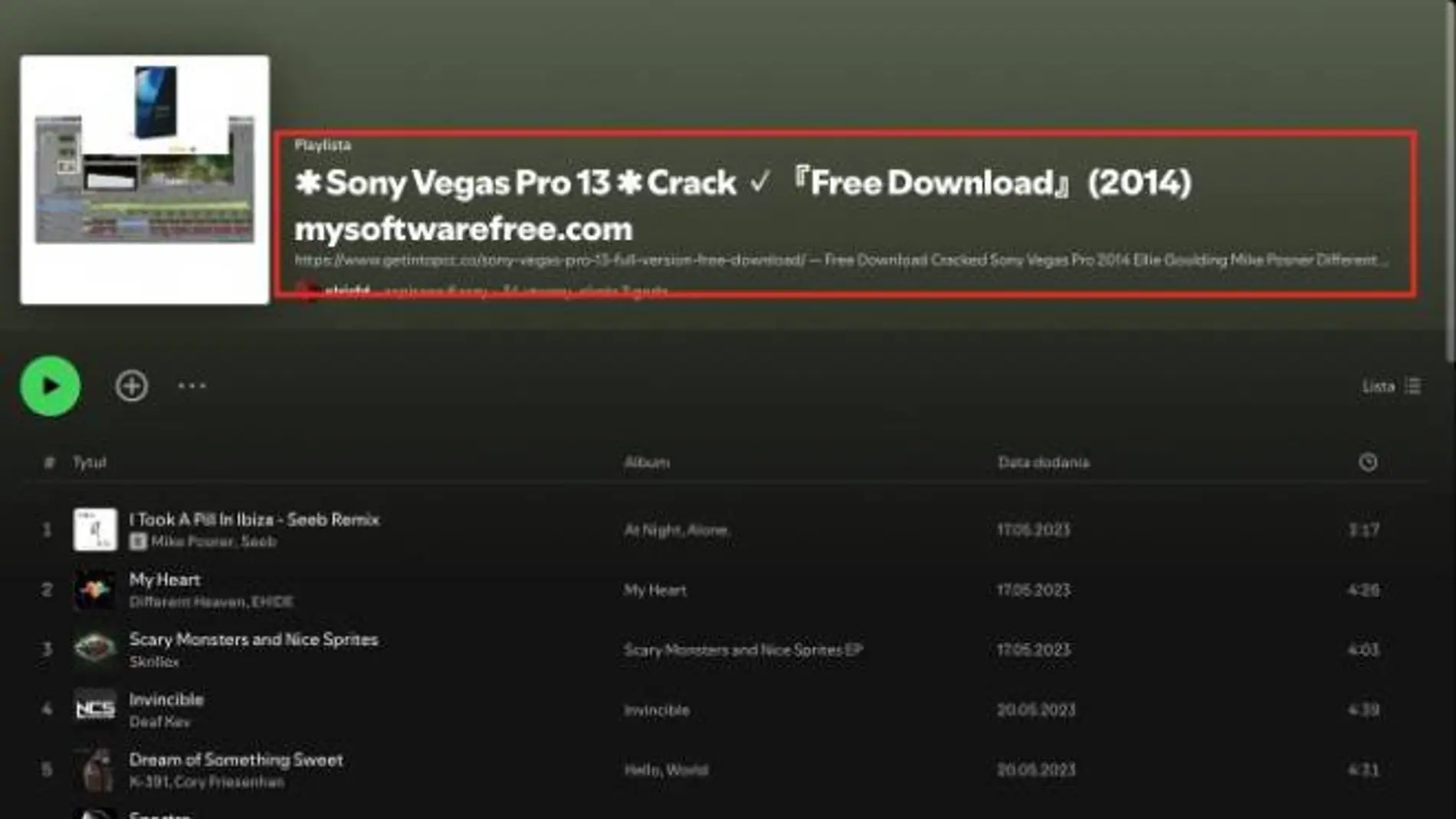 Playlists de Spotify, la nueva forma de distribuir software pirata.
