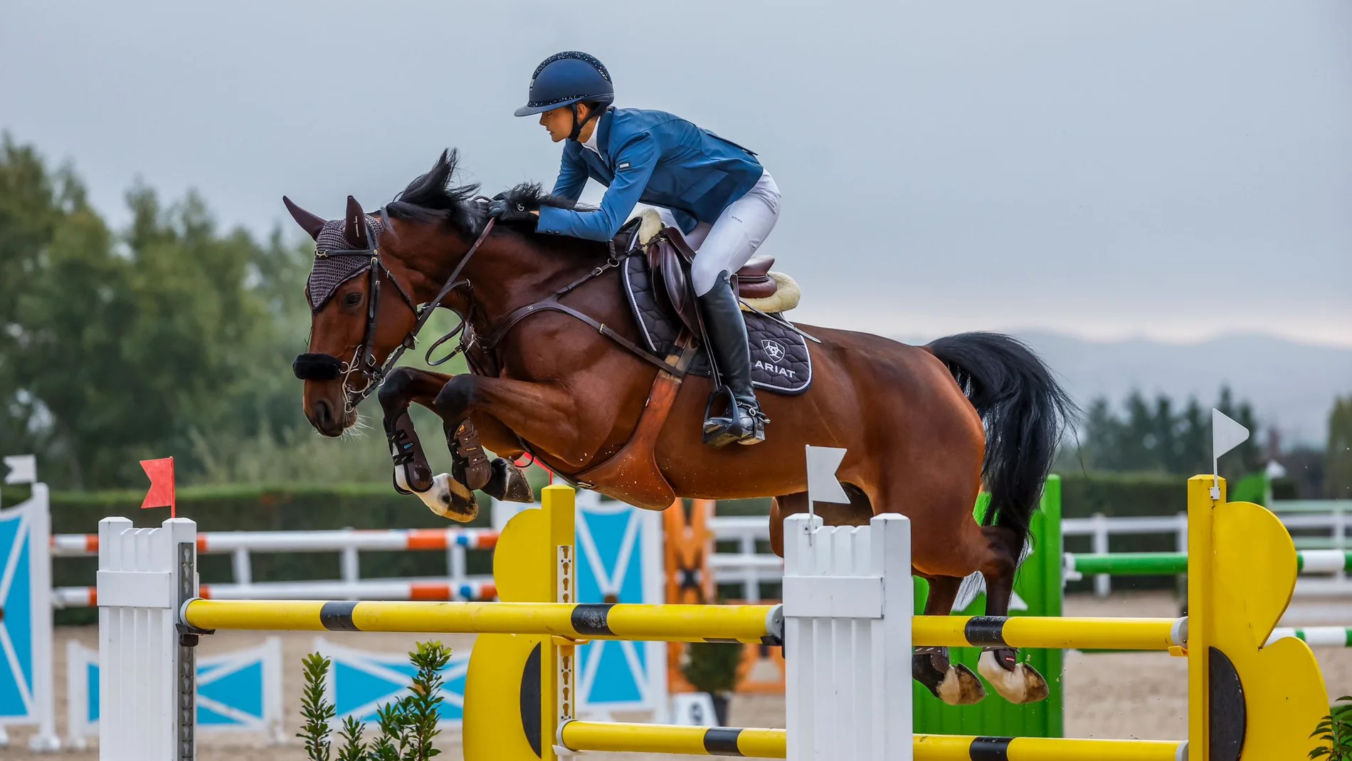 Maya de la Joya, en pleno salto
