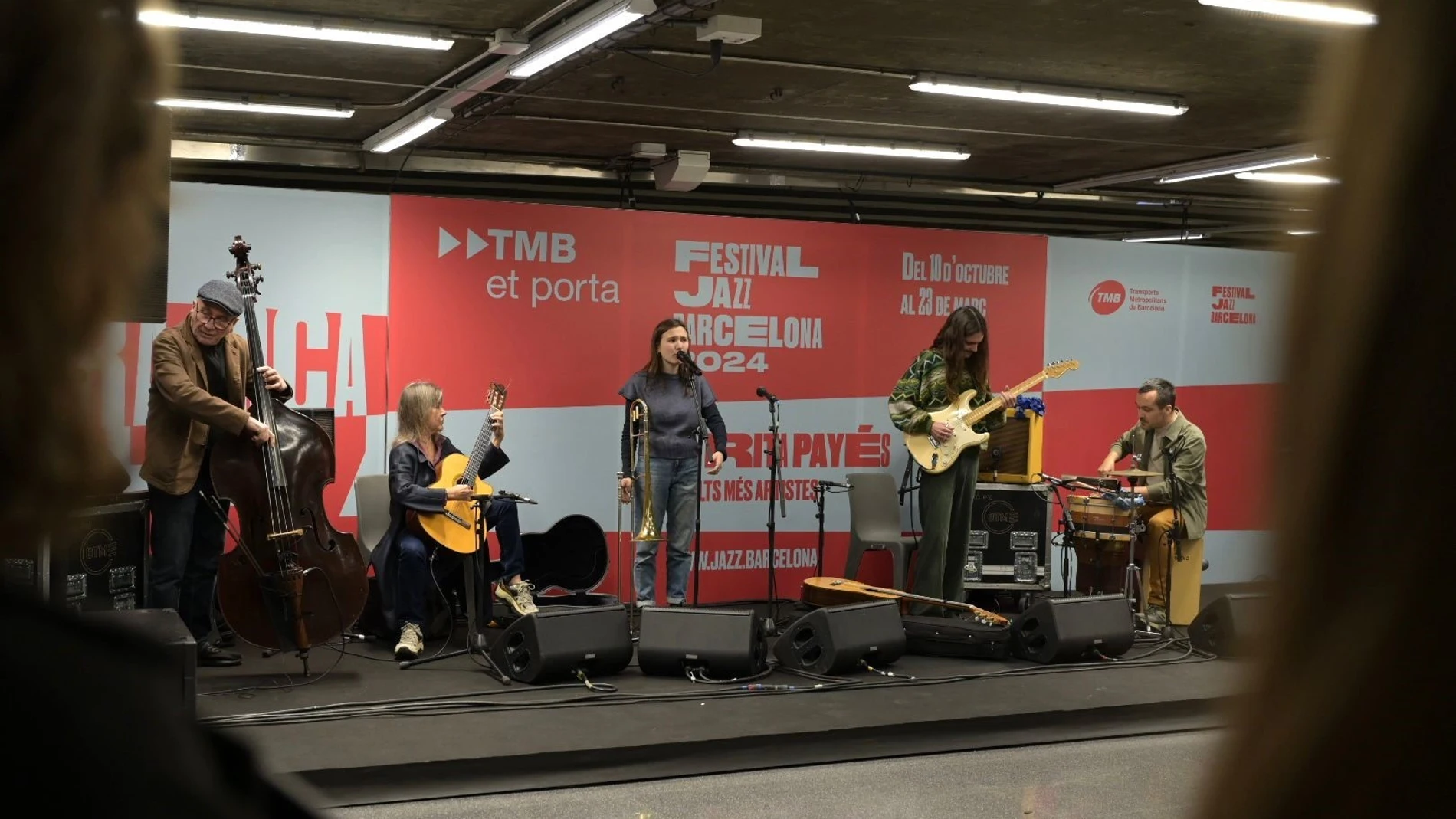 Rita Payés ofrece un actuación en el Metro de Barcelona en el marco del Festival de Jazz REMITIDA / HANDOUT por MIGUEL ÁNGEL CUARTERO/FESTIVAL DE JAZZ BARCELONA Fotografía remitida a medios de comunicación exclusivamente para ilustrar la noticia a la que hace referencia la imagen, y citando la procedencia de la imagen en la firma 26/11/2024