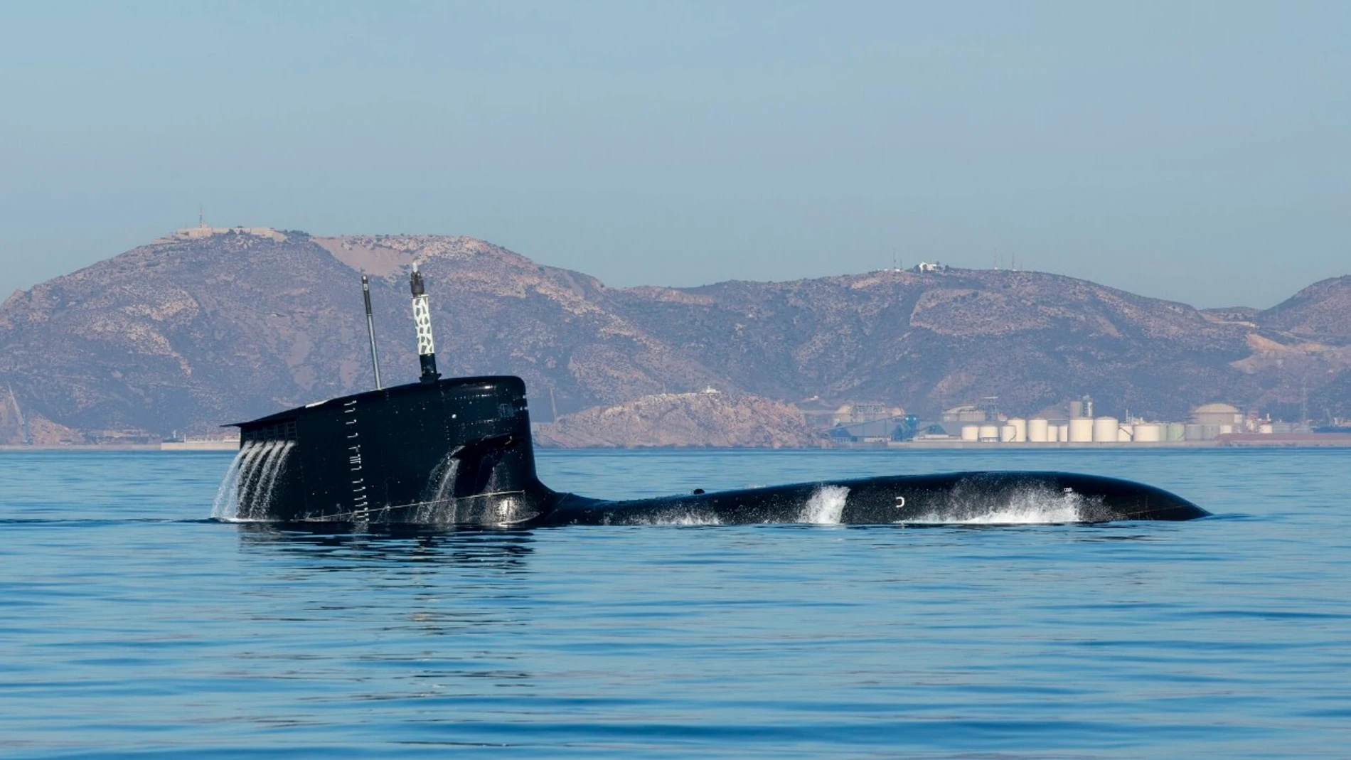 Imagen del submarino S-81 Isaac Peral de la Armada fabricado por Navantia