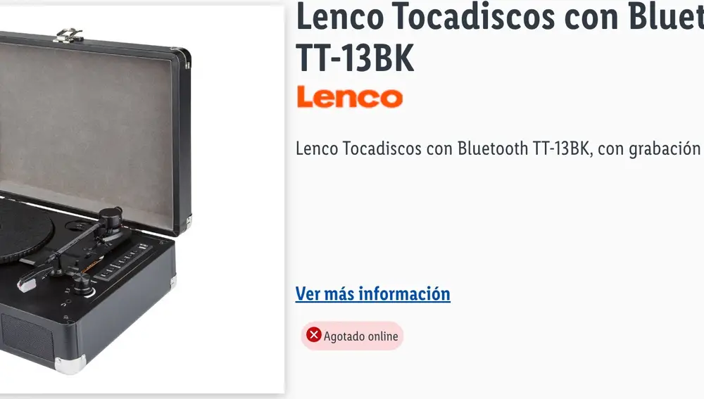 Tocadiscos Lidl