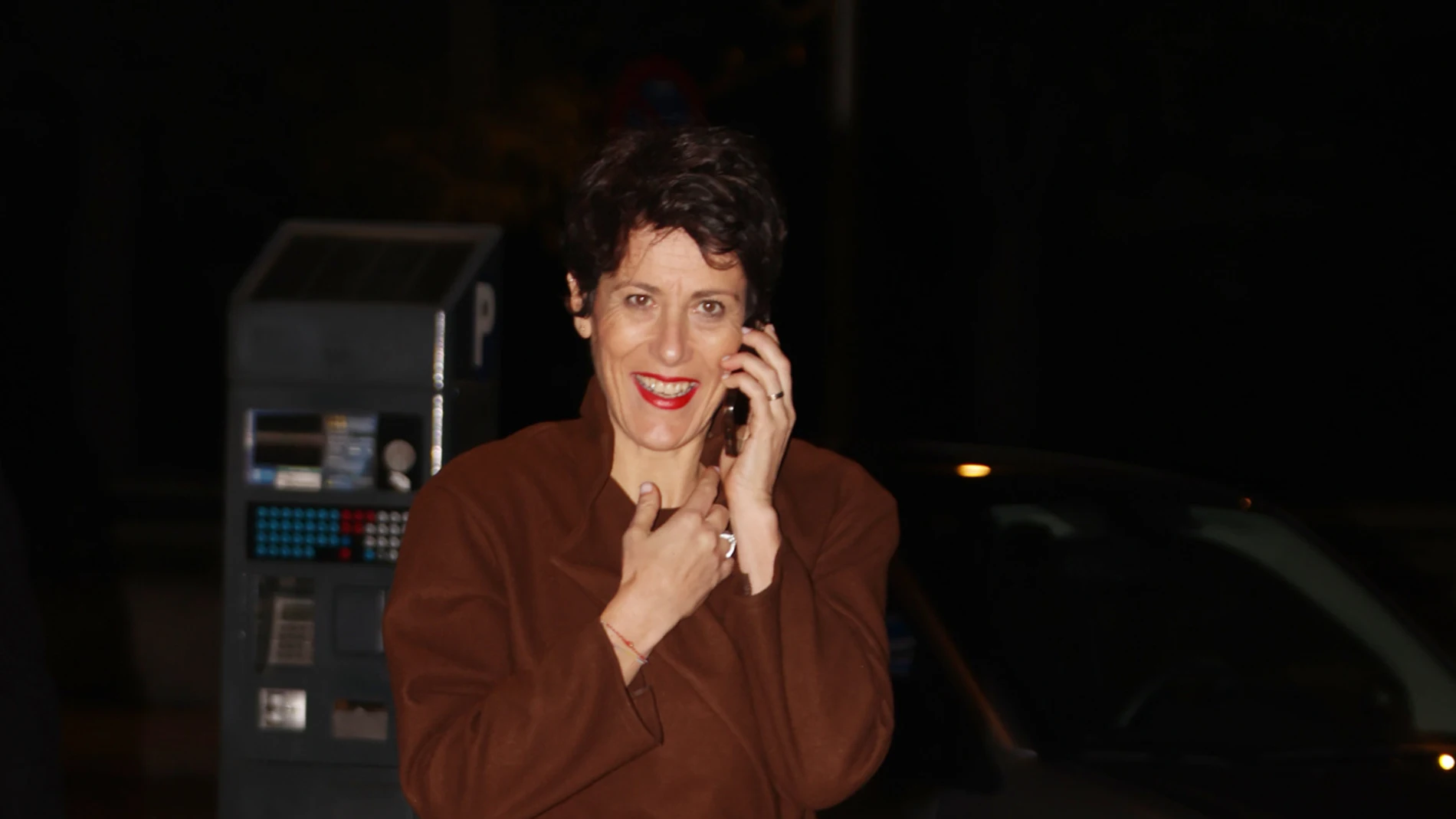 Elma Saiz, Ministra de Seguridad, llegando al cumpleaños de Eugenia Martínez de Irujo