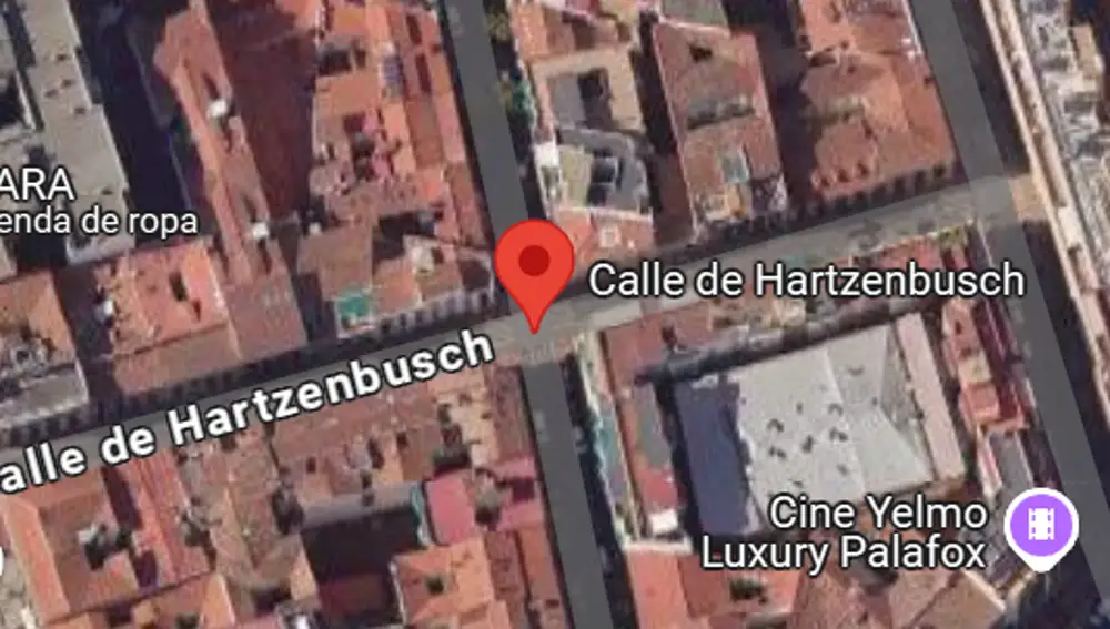 Vista de la calle Hartzenbusch