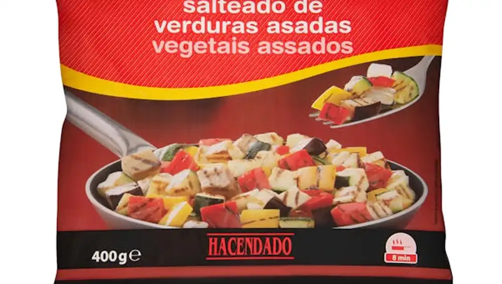 Salteado de verduras asadas