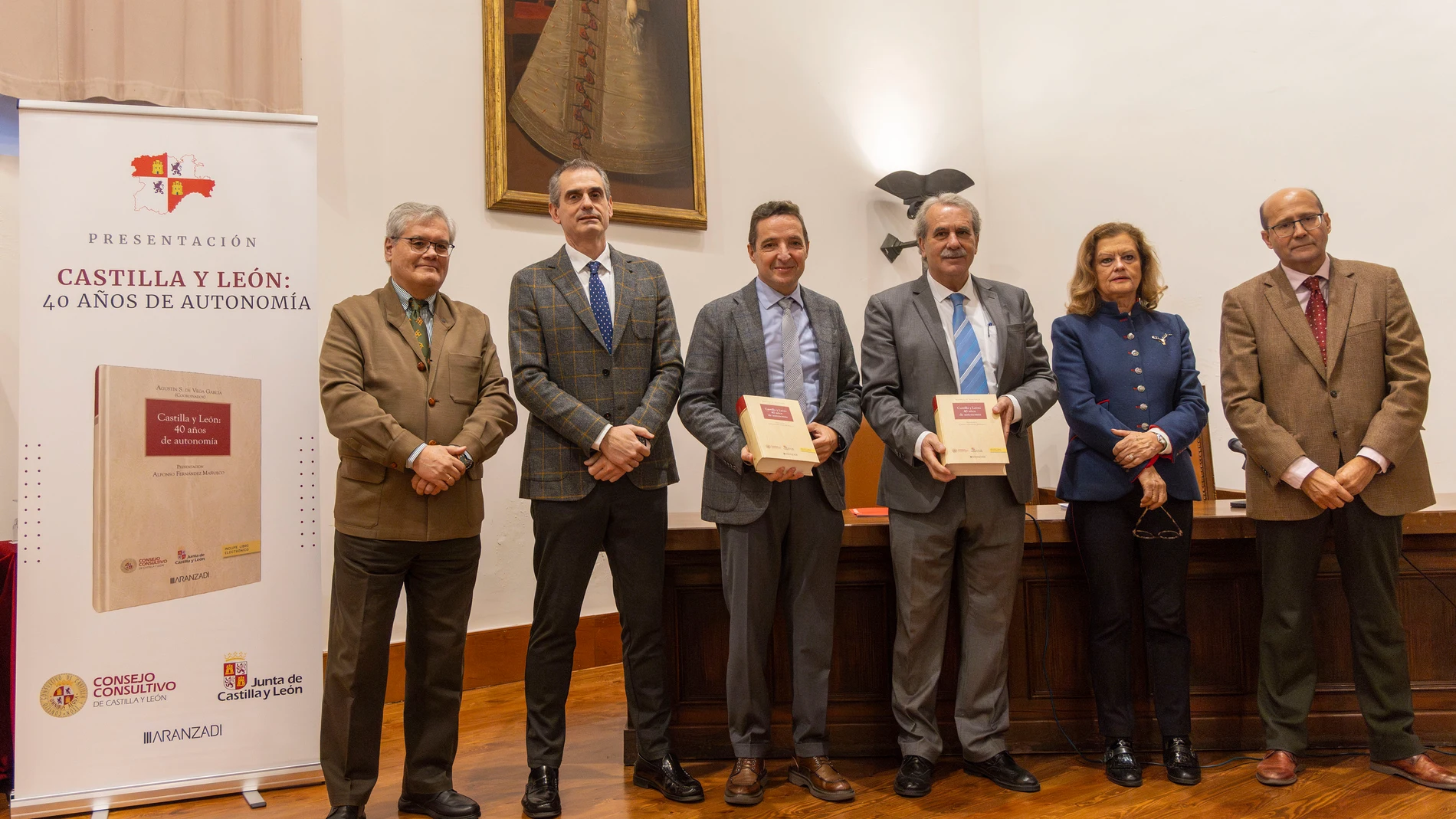El presidente del Consejo Consultivo de Castilla y León, Agustín Sánchez de Vega, y el rector de la Universidad de Salamanca, Juan Manuel Corchado, presentan el libro ‘Castilla y León: 40 años de autonomía’, promovido por el Consejo Consultivo. Atención a medios, 11.45 horas.