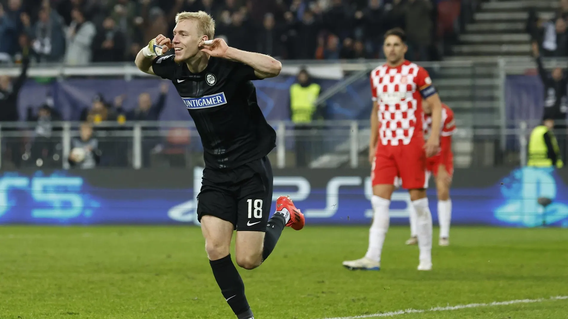 Fútbol/Champions.- Crónica del Sturm Graz - Girona, 1-0