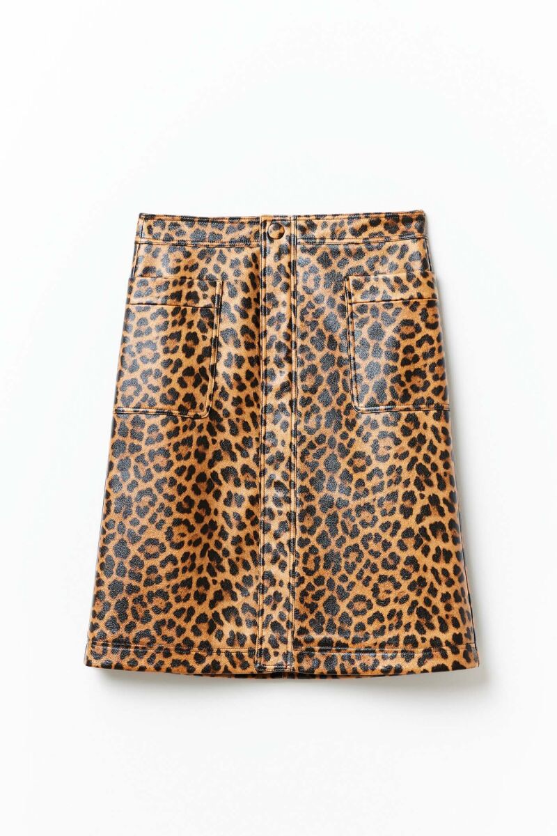 Falda leopardo