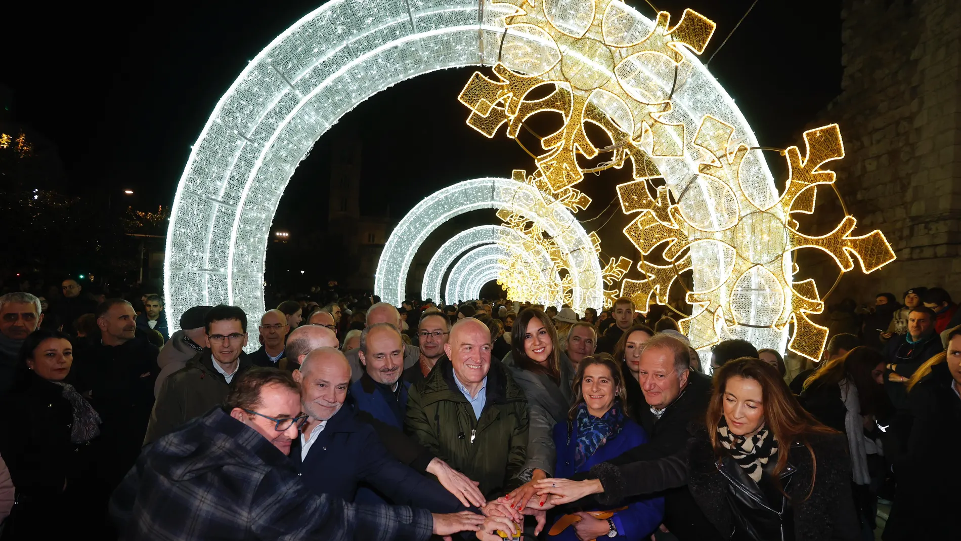 Inauguración del encendido navideño en las calles de Valladolid