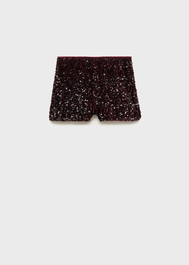 Shorts de lentejuelas.