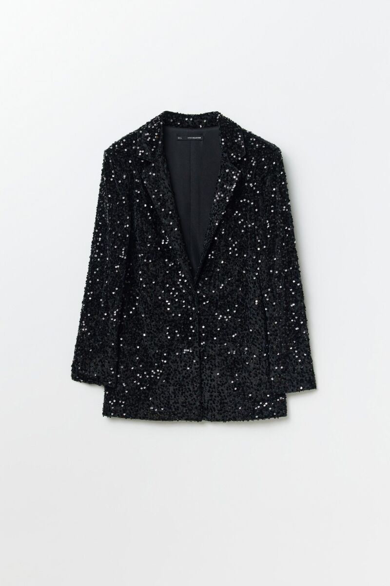 Blazer de lentejuelas.