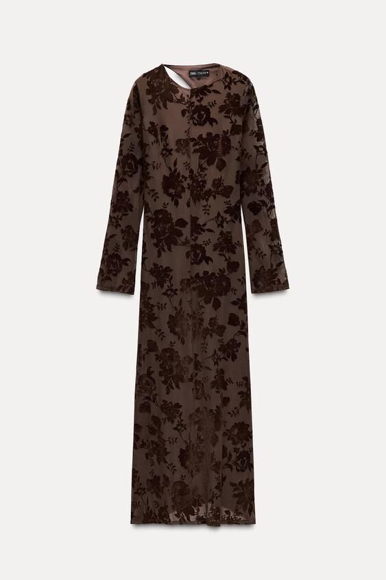 Vestido combinado con tul.