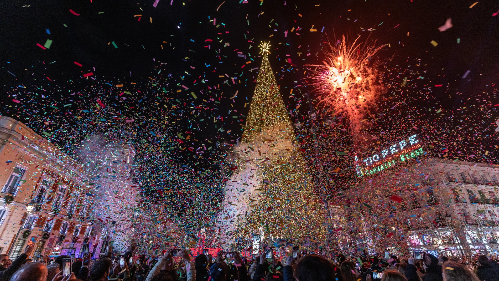 Encendido de las luces de navidad en la puerta del sol @Gonzalo Pérez Mata