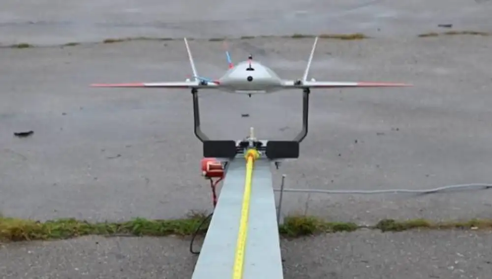 Dron Hitchhiker, listo para lanzamiento.