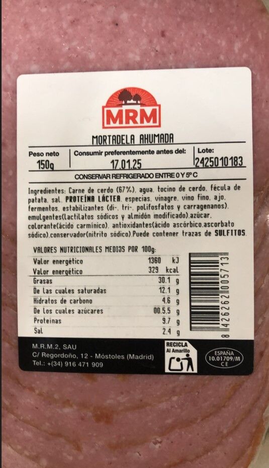 Mortadela ahumada