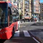 Imagen de archivo de un autobús en Murcia