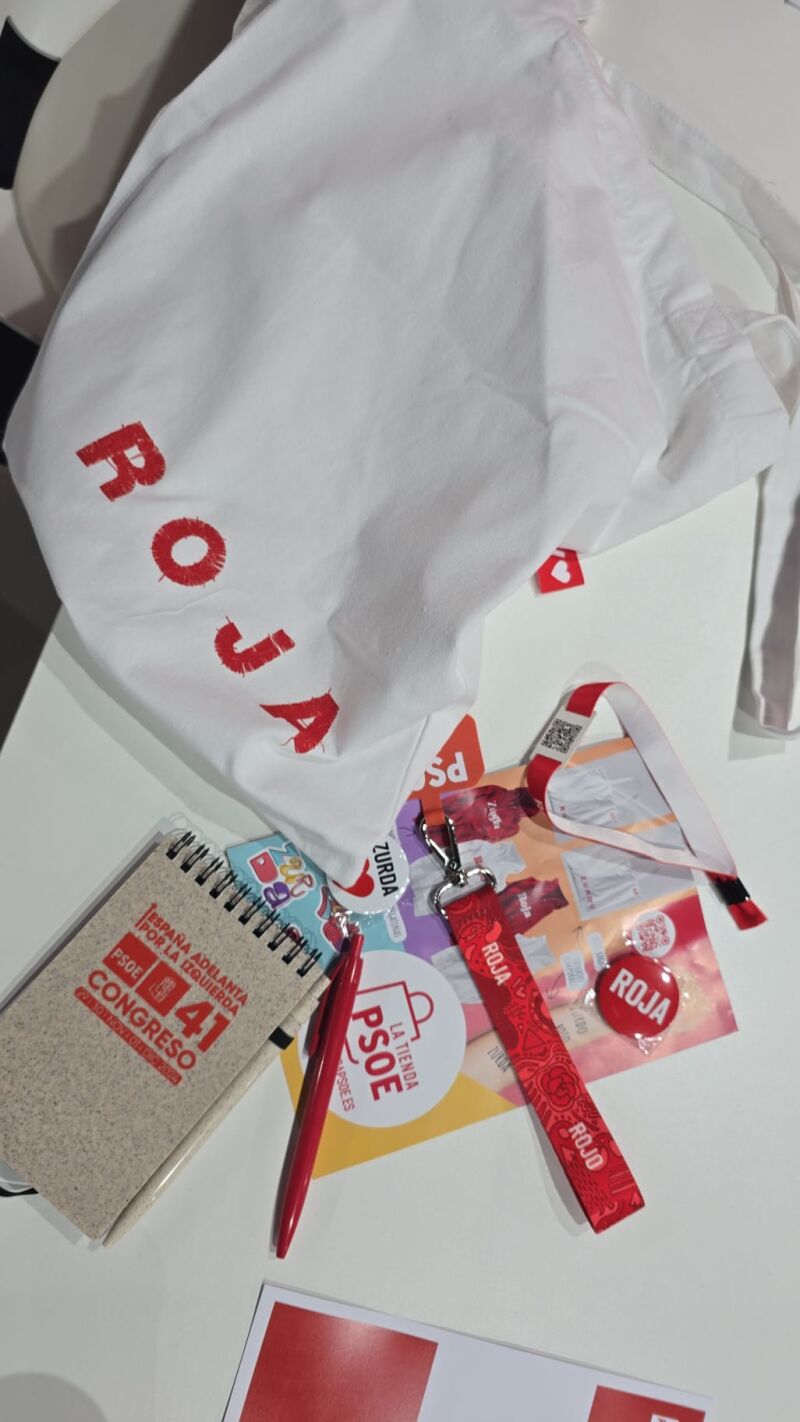 Merchandising del 41º Congreso Federal del PSOE.