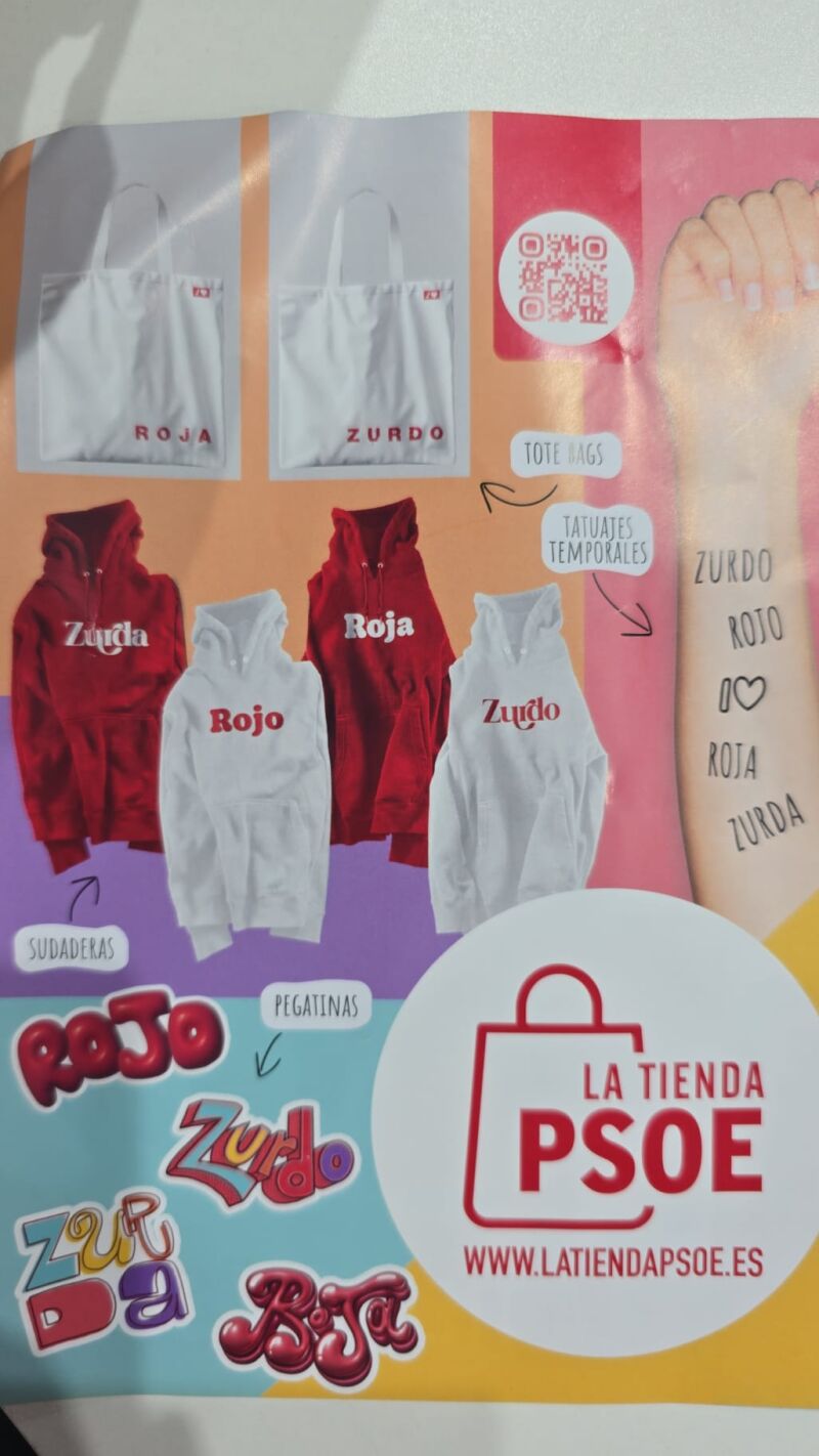 Merchandising del 41º Congreso Federal del PSOE.