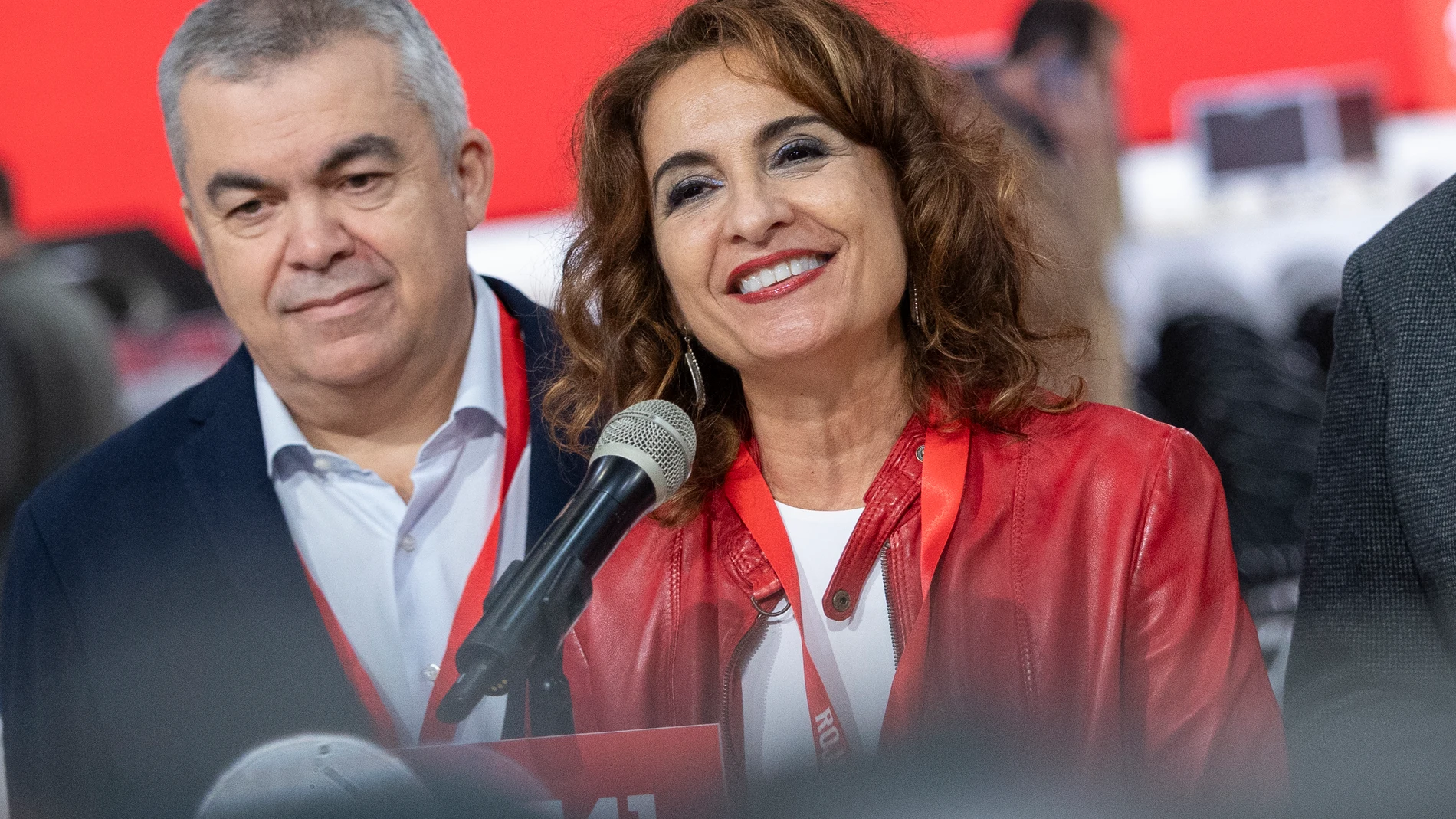 Santos Cerdán y María Jesús Montero