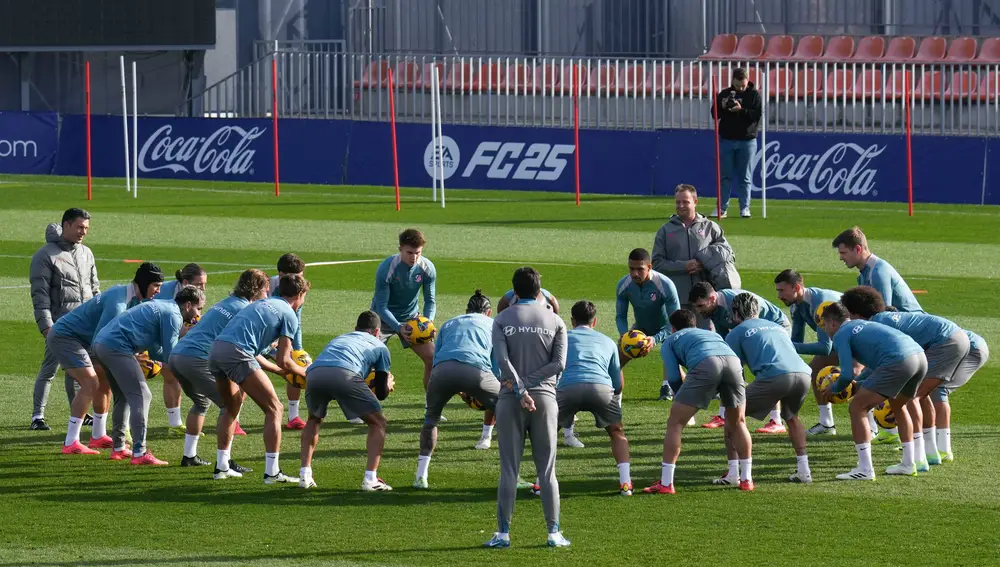 Entrenamiento del Atlético de Madrid
