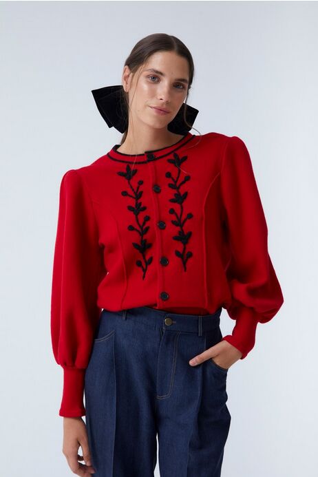 Chaqueta bordados.